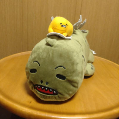 Gudetama Godzilla Plush Toy Stuffed animal Furyu Sanrio 2016 Prize Japan-image