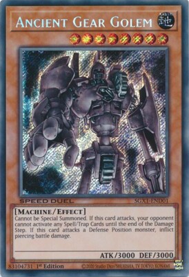 Ancient Gear Golem Speed Duel GX: Duel Academy Box SGX1-END01 1st Edition NM-image