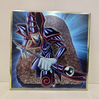Yu-Gi-Oh! black magician metallic Shikishi card Ichiban Kuji toy Limited Japan-image