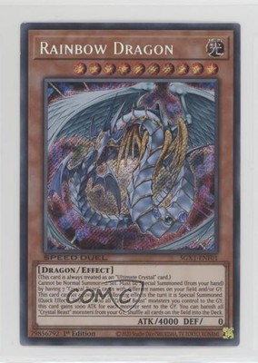 2022 Yu-Gi-Oh! Speed Duel GX: Academy Box 1st Edition Rainbow Dragon 02l5-image