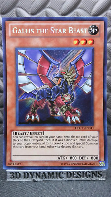 | Yugioh Gallis the Star Beast LCGX-EN041 Secret Rare Legendary GX  NM 🔥 |-image
