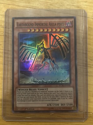 1ST EDITION EARTHBOUND IMMORTAL ASLLA PISCU 1996 LC5D-EN146 YUGIOH CARD -image