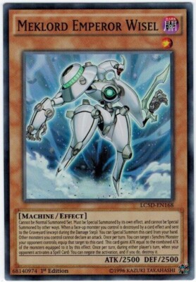 1 x Meklord Emperor Wisel - LC5D-EN168 - Super Rare - 1st Edition Near Mint, Eng-image