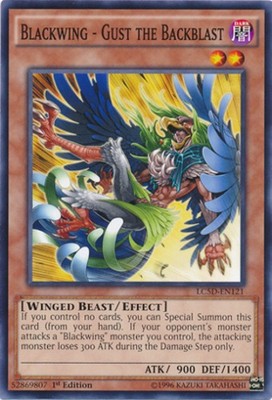 Blackwing - Gust the Backblast - LC5D-EN121 - Common - 1st Edition Near Mint Leg-image