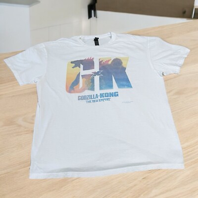 Godzilla X Kong The New Empire Promotional T-Shirt Size XL White Never Worn-image
