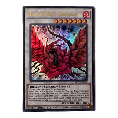 Yu-Gi-Oh! TCG Black Rose Dragon Legendary Collection 5D's LC05-EN004 Limited...-image