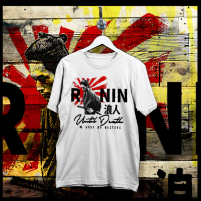Samurai T-Shirt Bushido Code Ronin Hanzo Warrior Japanese Kanji Edo Era tee-image