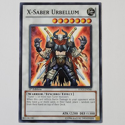 X-Saber Urbellum - 5DS3-EN040 - MP/HP - Common - 1st ed - Yugioh-image