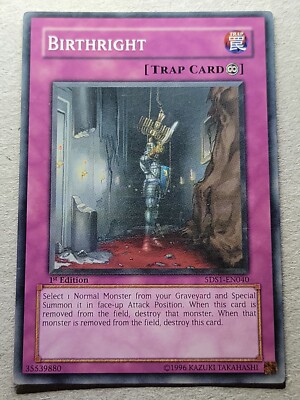 Birthright - 5DS1-EN040 - 1st Edition - YuGiOh-LP -image