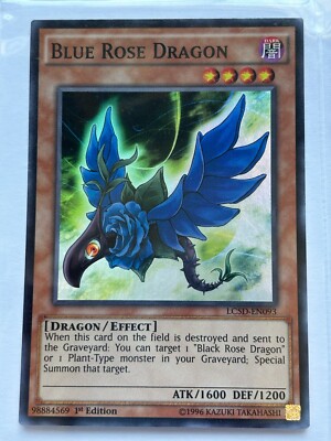 Yu-Gi-Oh Blue Rose Dragon LC5D-EN093 Super Rare 1st Edition NM-image
