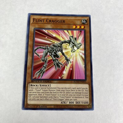 Yugioh Flint Cragger SGX4-END03 1st Edition Speed Duel Midterm Destruction-image