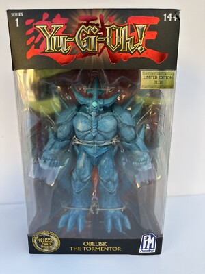 YuGiOh Obelisk the Tormentor Deluxe Action Figure Limited Edition Trading Card-image