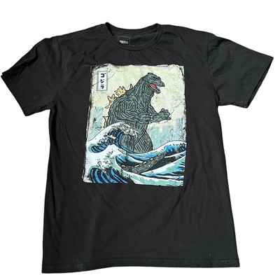 Godzilla Kaiju Monster Waves Men's MD Graphic T-shirt-image