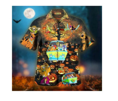 Scooby Doo Happy Halloween Hawaiian Shirt-image