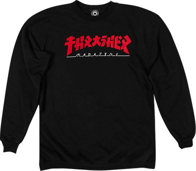 THRASHER GODZILLA CREW/SWT MEDIUM BLK/RED-image