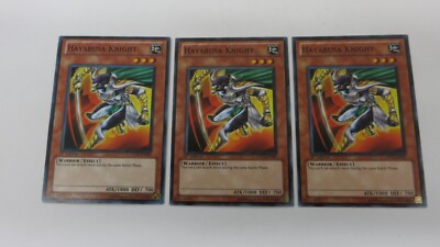 3x  HAYABUSA KNIGHT PLAYSET  5DS3-EN007   1ST EDITION COMMON YUGIOH  NM-image