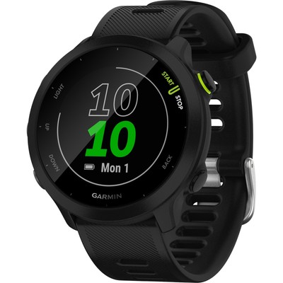Garmin - Forerunner 55 GPS Smartwatch 42mm Fiber-Reinforced Polymer - Black-image