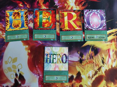 Yu-Gi-Oh GX Anime Style Cards - Elemental Hero Spell Cards H E R O Jaden Yuki-image
