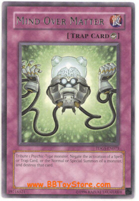 3 x Yu-Gi-Oh Card - TDGS-EN073 - MIND OVER MATTER (rare) - NM-image