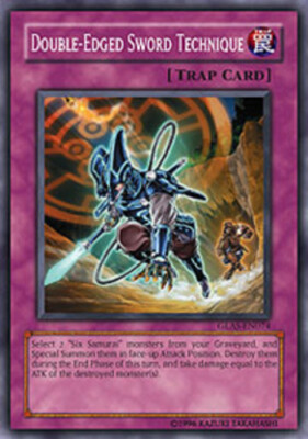 Double-Edged Sword Technique - GLAS-EN074 - Common - 1st Edition NM YuGiOh!  Boo-image