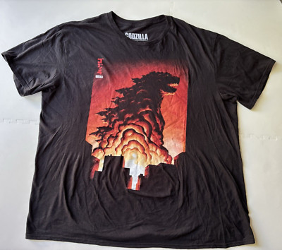 Bioworld Godzilla Mens T-Shirt 2015 SDCC Comic Con Japanese - XXL Black-image