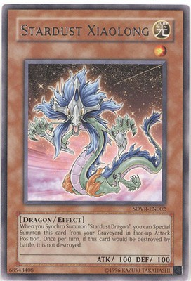 Yu-Gi-Oh Card - SOVR-EN002 - STARDUST XIAOLONG (rare) - NM/Mint-image