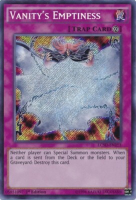 Light Play x 1 Vanity's Emptiness - LC5D-EN253 - Secret Rare - 1st Edition LC5D -image