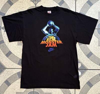 Vintage 1992 Deadstock NWOT Nike TOHO Godzilla Charles Barkley Japan Shirt XL-image