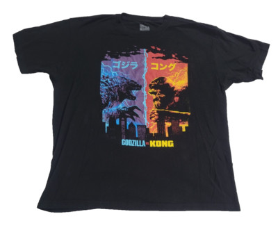 Godzilla VS King Kong T-Shirt Black XL-image