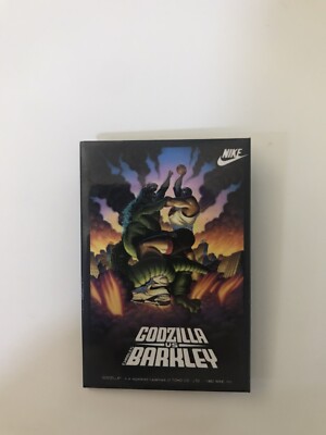 Vintage 1992 Charles Barkley Godzilla Tokyo Clash Shirt Pin 3x2-image