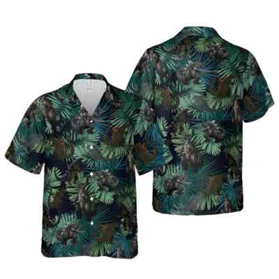 Godzilla Shirt, Godzilla Hawaiian Shirt Godzilla Button Summer Beach Shirt S-5XL-image