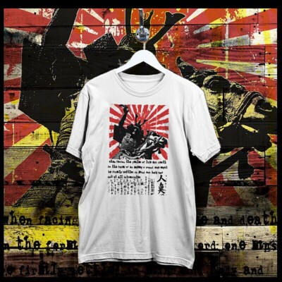Samurai T-Shirt Shogun Assassin Bushido Ronin Katana Hanzo Japanese Kanji new-image