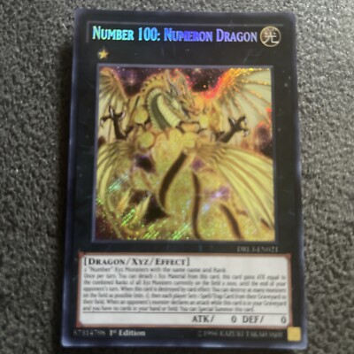 2016 PSA 10 YUGIOH DRAGONS OF LEGEND 1ST ED NUMBER 100 NUMERON DRAGON  325-image