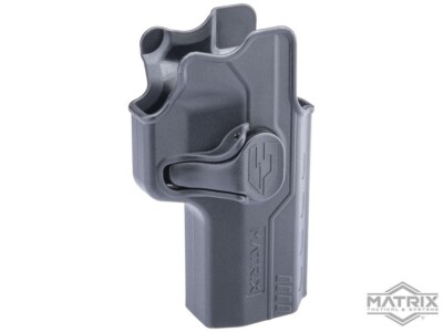 Matrix Hardshell Adjustable Airsoft Holster EMG Archon Type B Parallel - Black-image