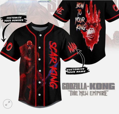 Godzilla The New Empire Scar Born baseball jersey-image