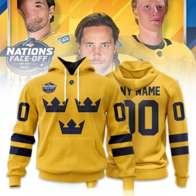 Sweden National Ice Hockey Team 4 Nations Face-Off 2025 Limited Hoodie-image