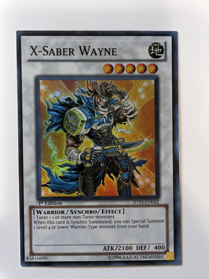 X-Saber Wane YUGIOH 5DS3-EN042 Holofoil 1ST Edition 83810690-image
