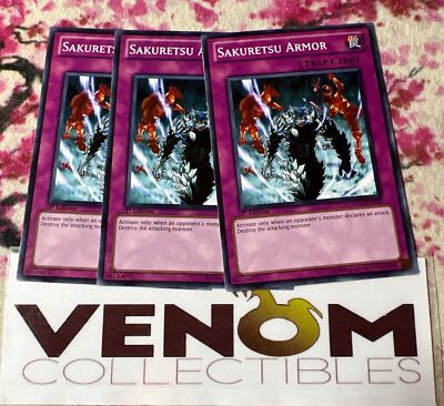 3x (VLP) - Sakuretsu Armor - 5DS3-EN035 - Common - 1st Edition YuGiOh-image