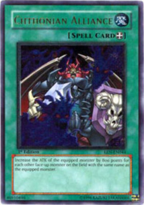 Chthonian Alliance - EEN-EN044 - Rare - 1st Edition LP YuGiOh!  Booster Set Card-image