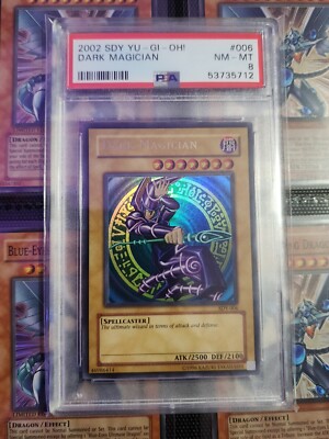 PSA 8 NM-Mint Dark Magician SDY-006 Ultra Rare YuGiOh 2002 Starter Deck Yugi-image