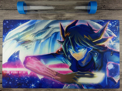 5D's Yusei Fudo Ygomat Custom TCG Template Playmat Free High Quality tube 【New】-image