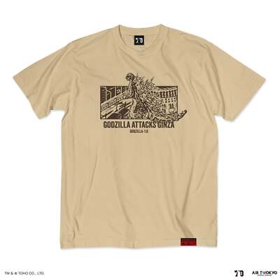 Godzilla 70th Anniversary Godzilla -1.0 Scene T-shirt Ginza Attack Japan New-image