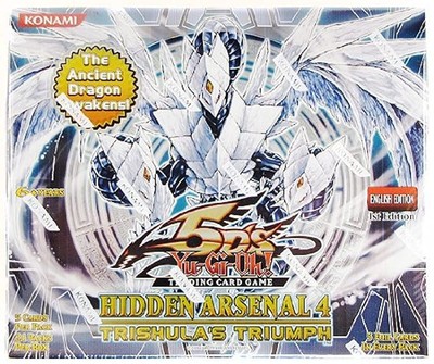YuGiOh 5Ds Hidden Arsenal 4 Trishulas Triumph Booster Box 24 Packs-image