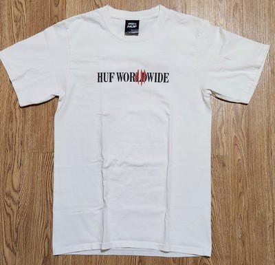 GODZILLA vs HUF T Shirt Mens Small White -image