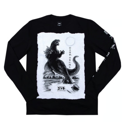 GODZILLA Black LONG SLEEVE T-SHIRT Small-image