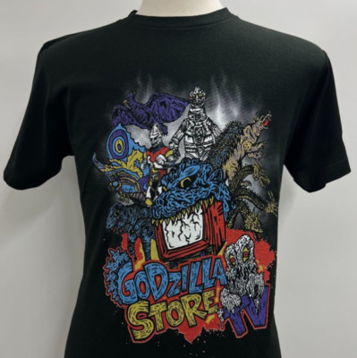 Godzilla Store TV T-Shirt Black TOHO Godzilla Store Japanese Character Monster-image