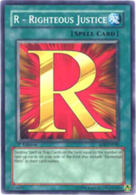 R - Righteous Justice - EOJ-EN040 - Common - Unlimited Edition NM YuGiOh!  Boost-image