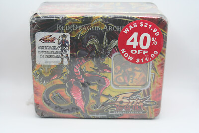 (500960) Yugioh 5Ds 2008 RED DRAGON ARCHFIEND COLLECTOR'S TIN  - NON MINT-image