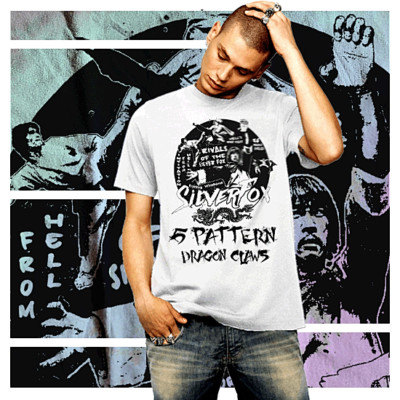 Kung Fu t-shirt retro shaolin karate martial arts buddha monk dragon claw S-2XL-image