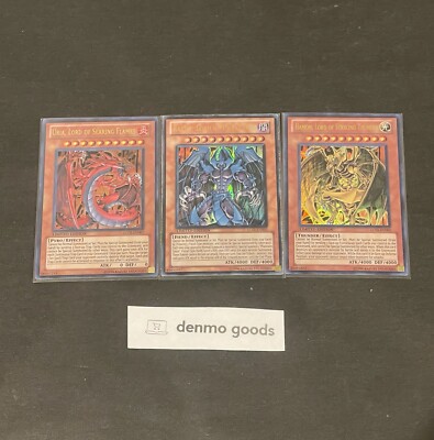 Yu-Gi-Oh Sacred Beasts Uria, Hamon & Raviel LC02 1st Edition Ultra Rare NM-MINT-image